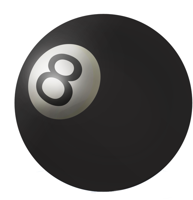 Black Eight Ball Illustration