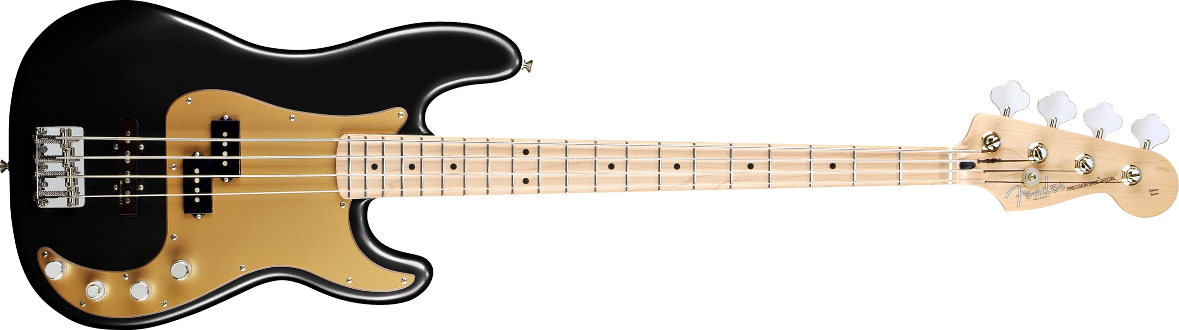 Black Electric Bass Guitar