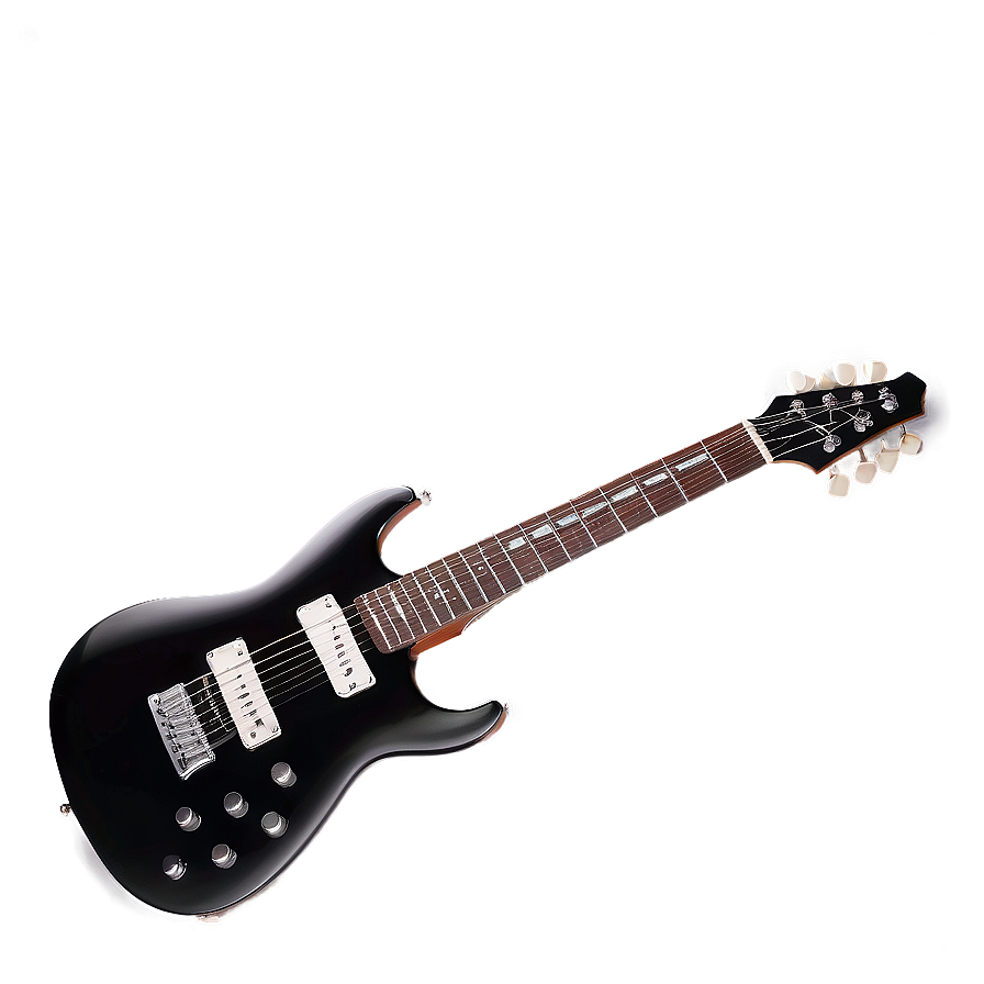 Black Electric Guitar PNG 80 PNG with transparent background
