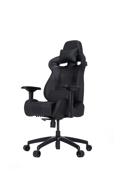 Black Ergonomic Gaming Chair PNG with transparent background