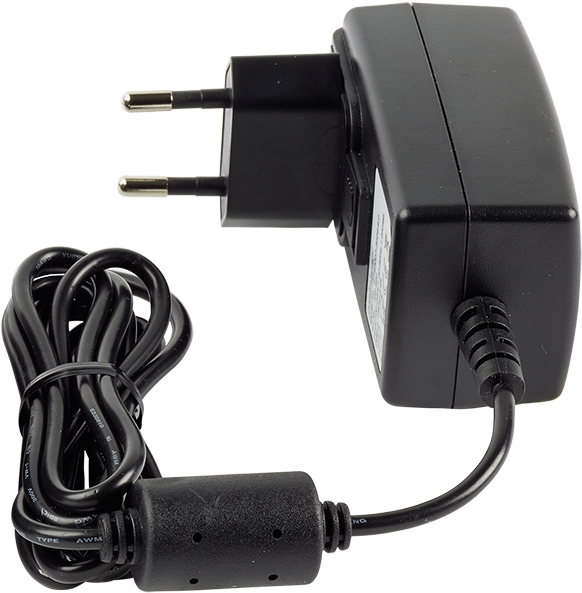 Black Europlug Power Adapter