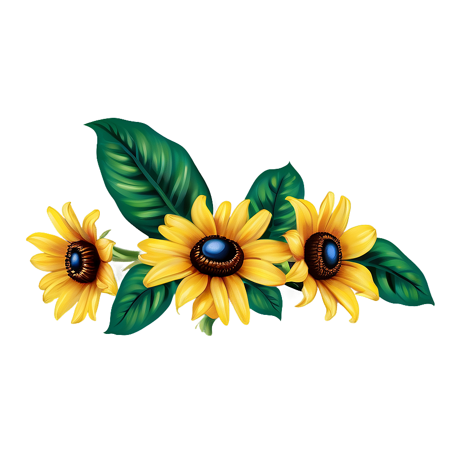 Black Eyed Susan Bouquet Png 06282024