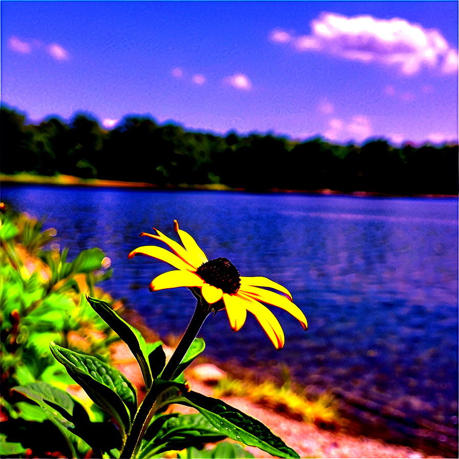 Black Eyed Susan By The Lake Png Ert82