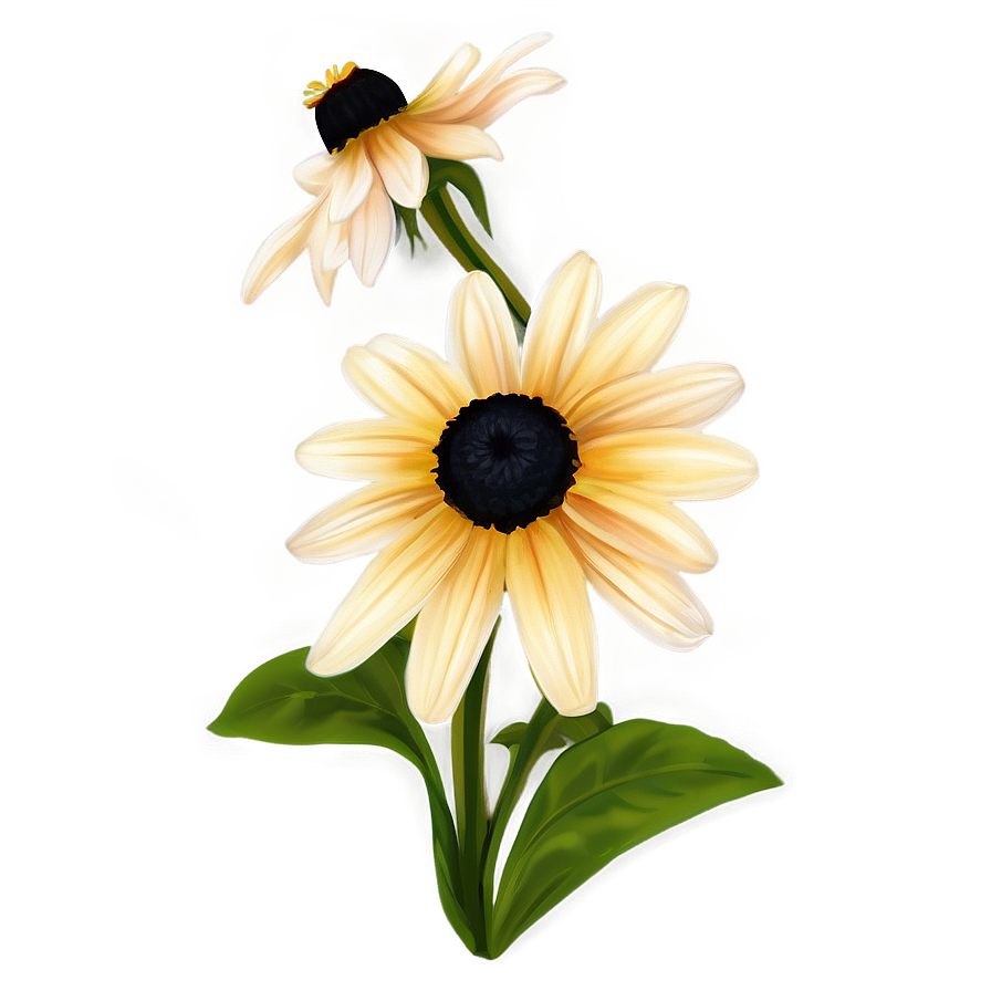 Black Eyed Susan Floral Pattern Png Spi