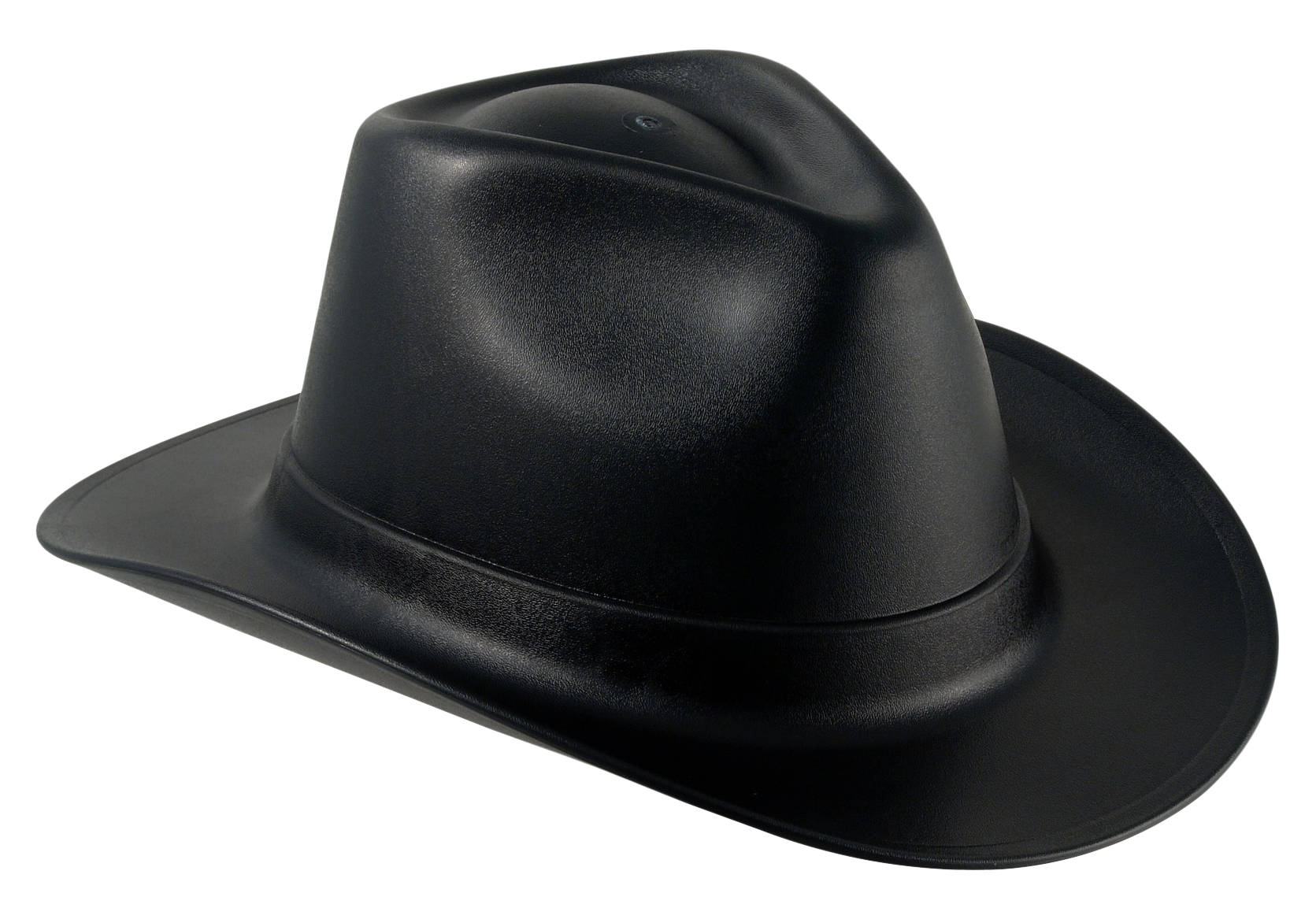 Black Felt Cowboy Hat PNG with transparent background