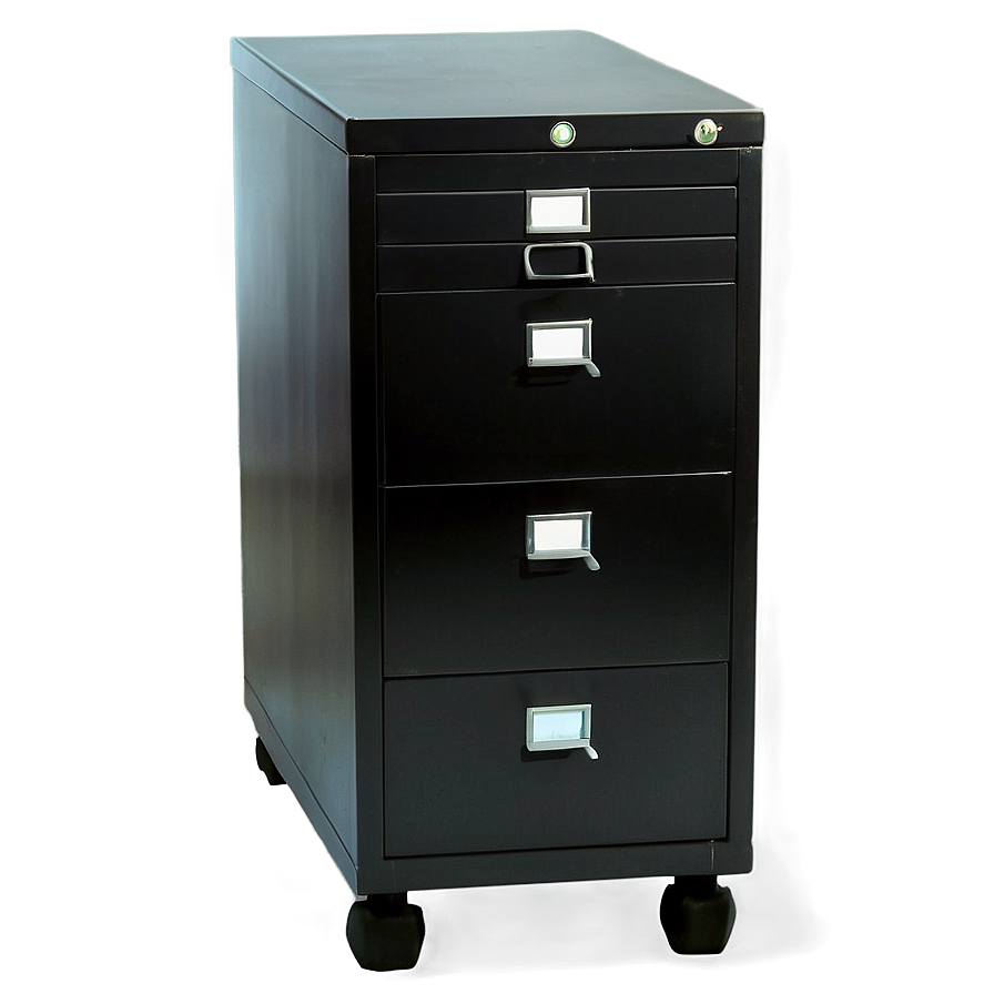 Black Filing Cabinet Png 06272024