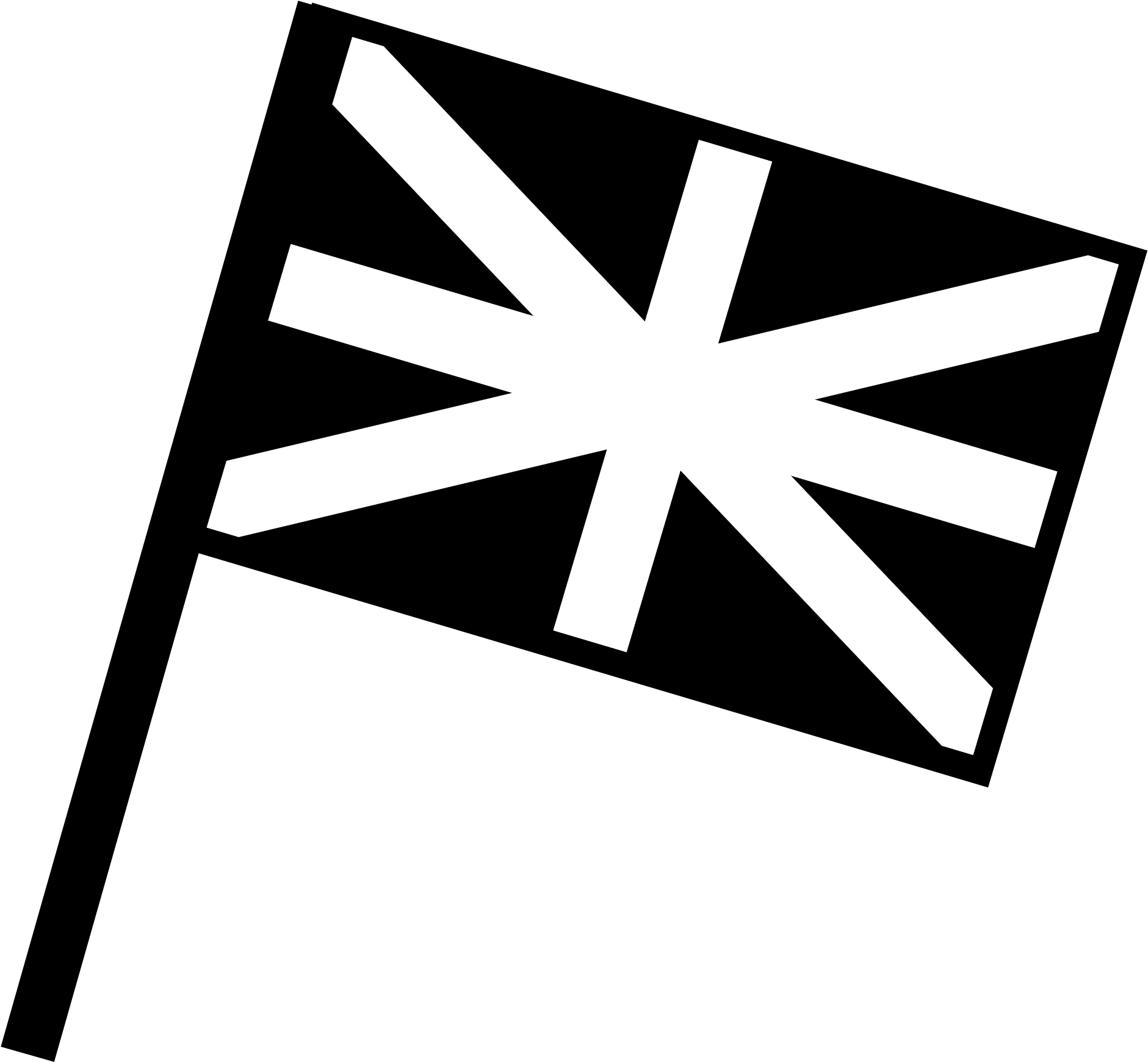 Black Flag White Emblem