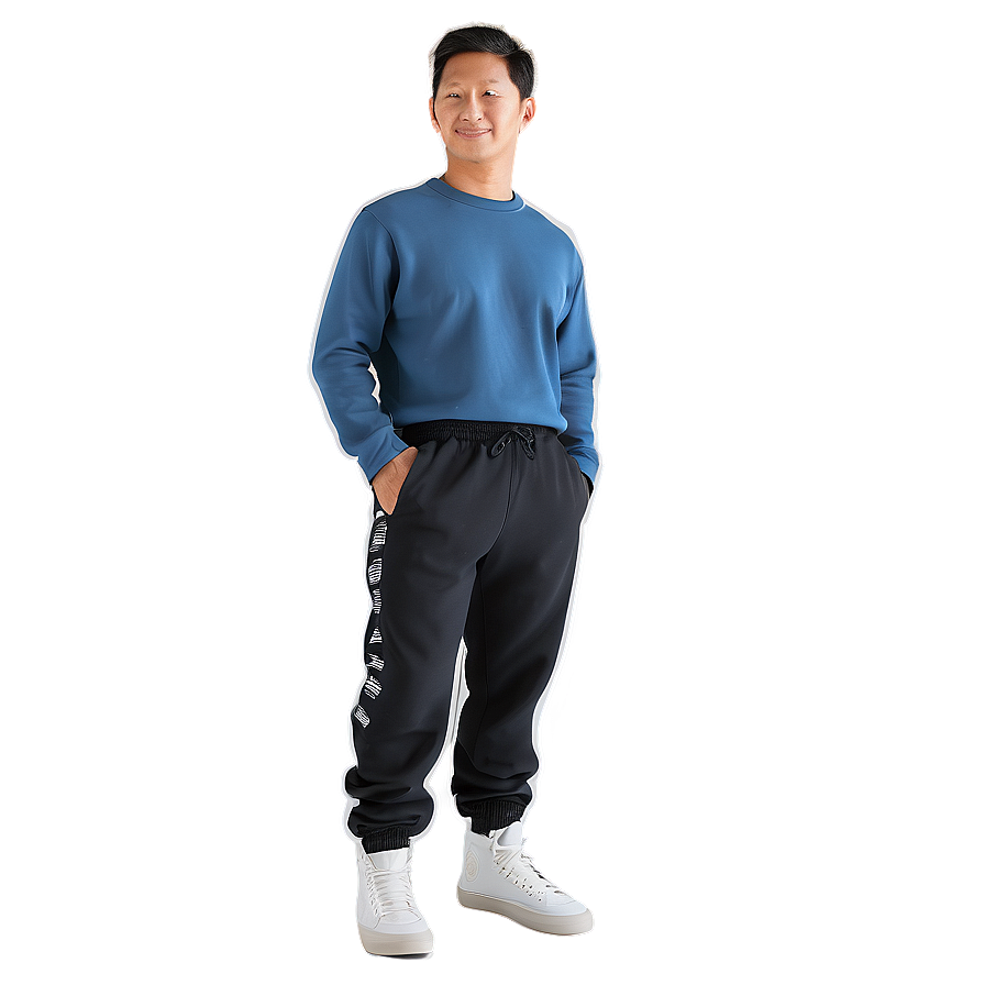 Black Fleece Pants Png 24