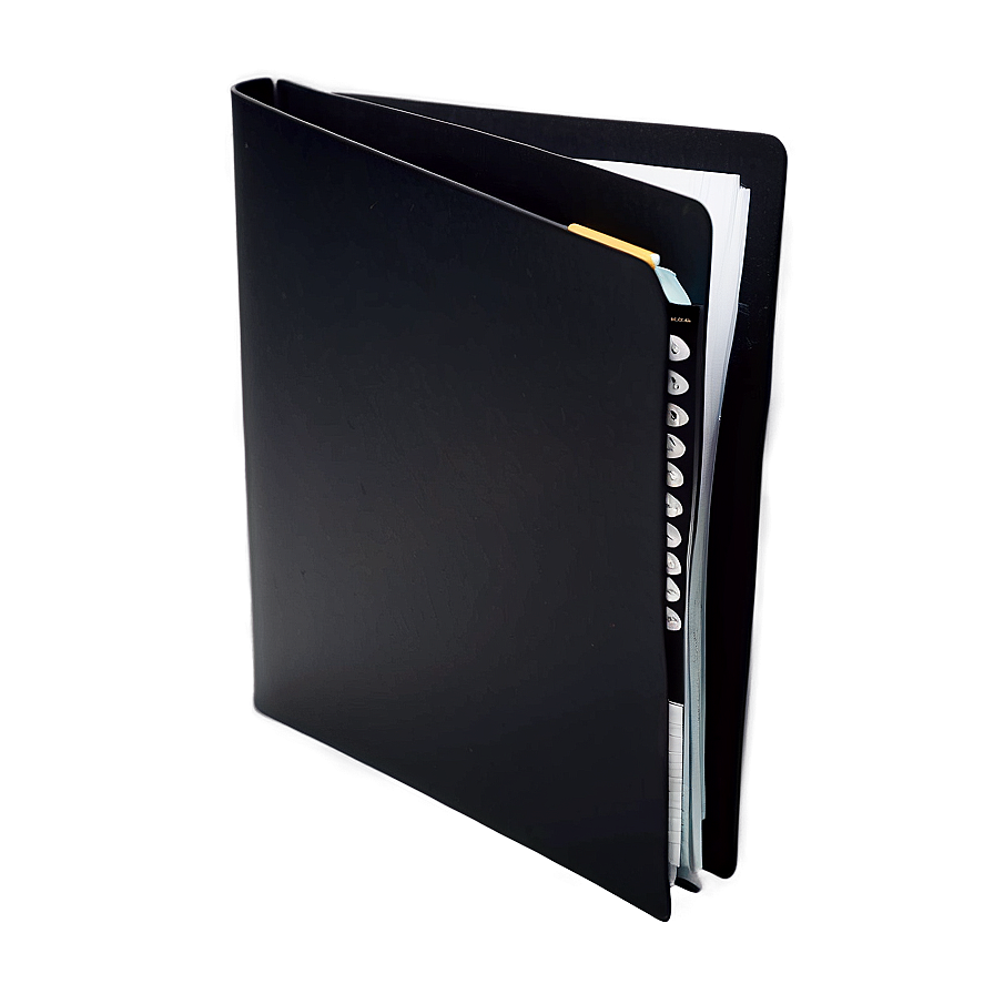 Black Folder For Office Use Png 10