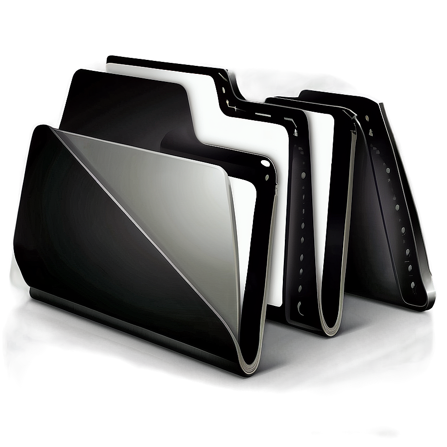 Black Folder Icon PNG qgh PNG image with a transparent background, free high-resolution download
