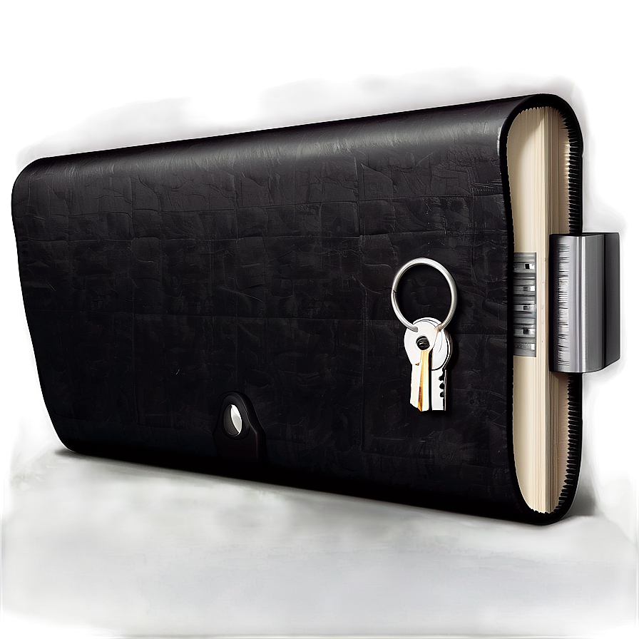 Black Folder With Lock Png Jmi36