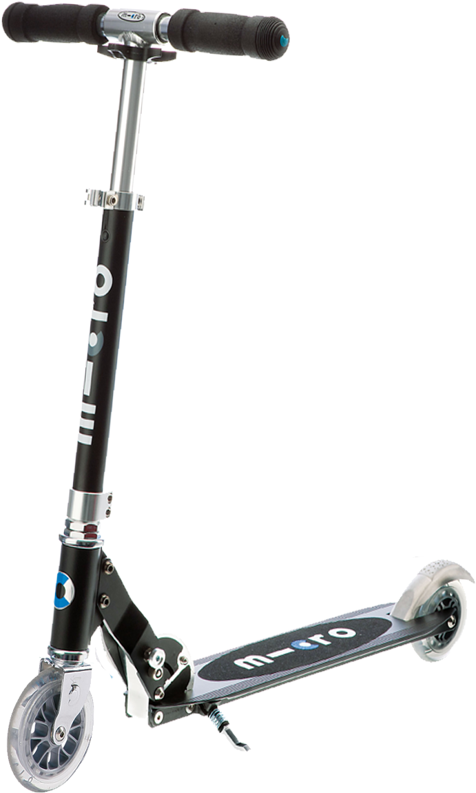 Kick Scooter Png Image - Micro Sprite Scooter Black, Transparent Png PNG with transparent background
