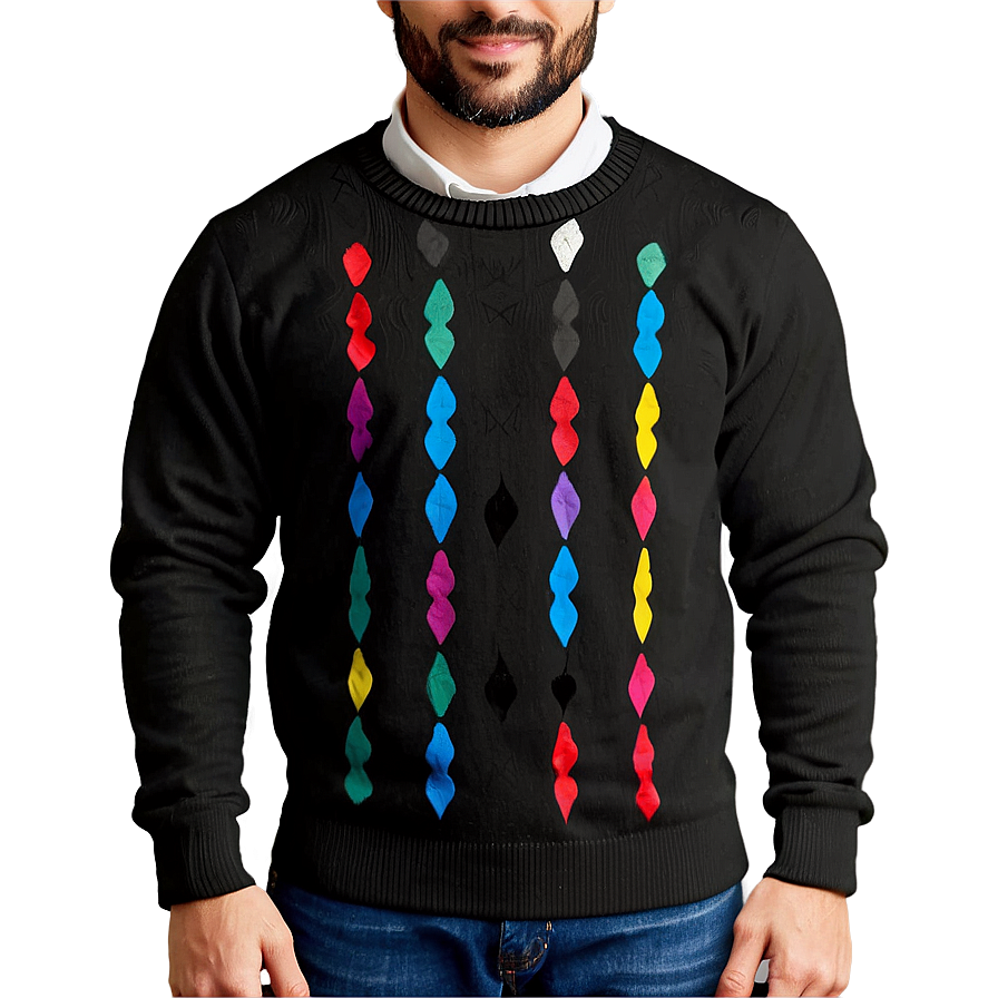 Black Formal Sweater Png Jpp