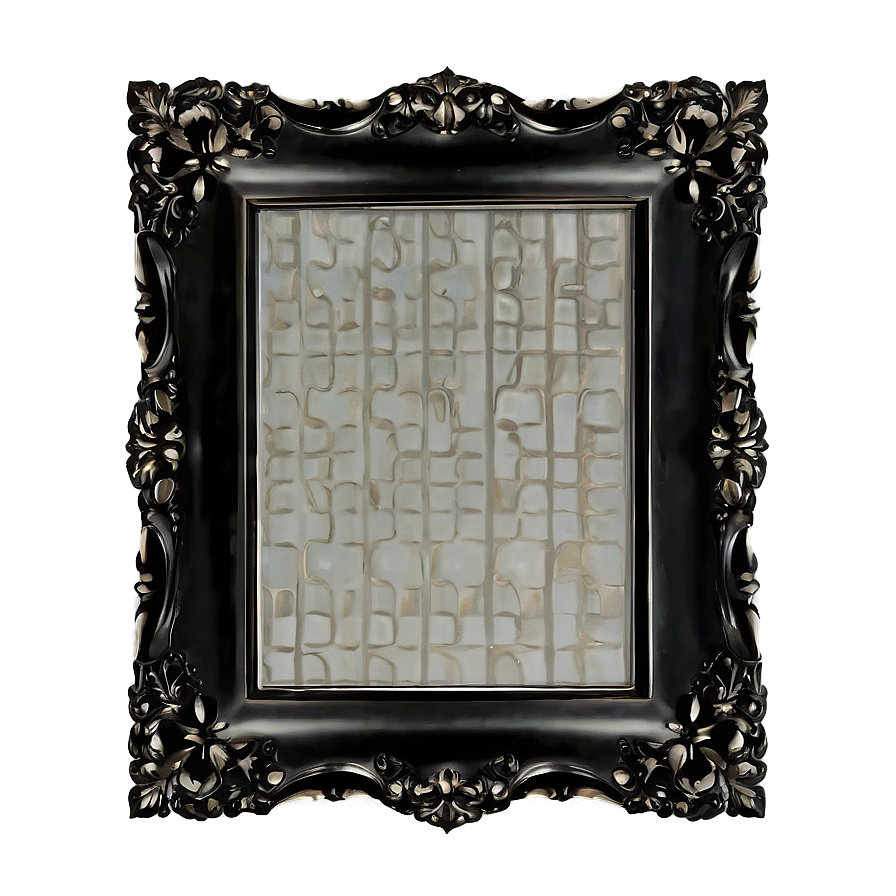 Black Frame With Shelf Png 06262024