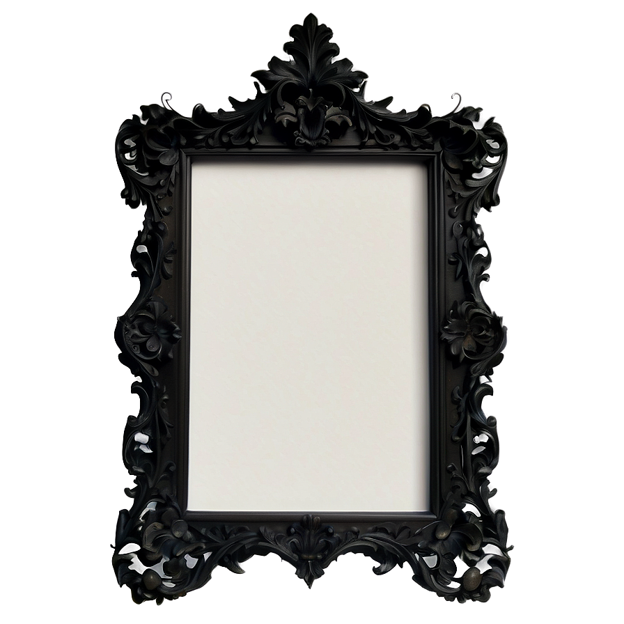 Black Frame With Shelf Png 06262024