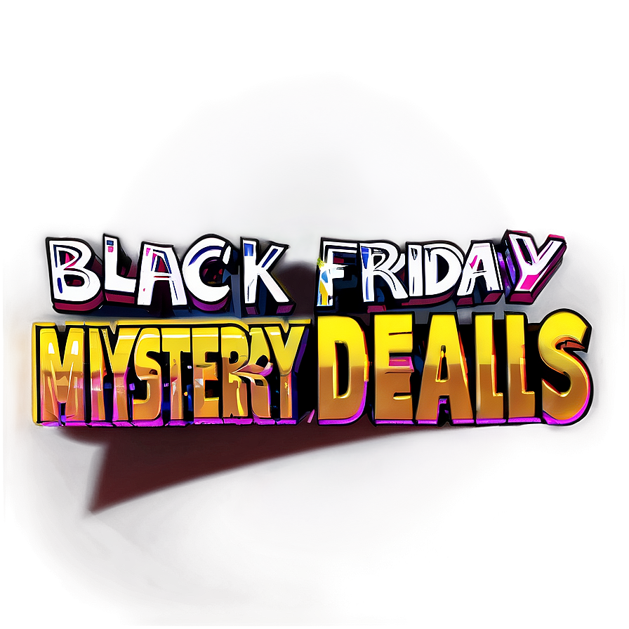 Black Friday Mystery Deals PNG ryj66 PNG with transparent background
