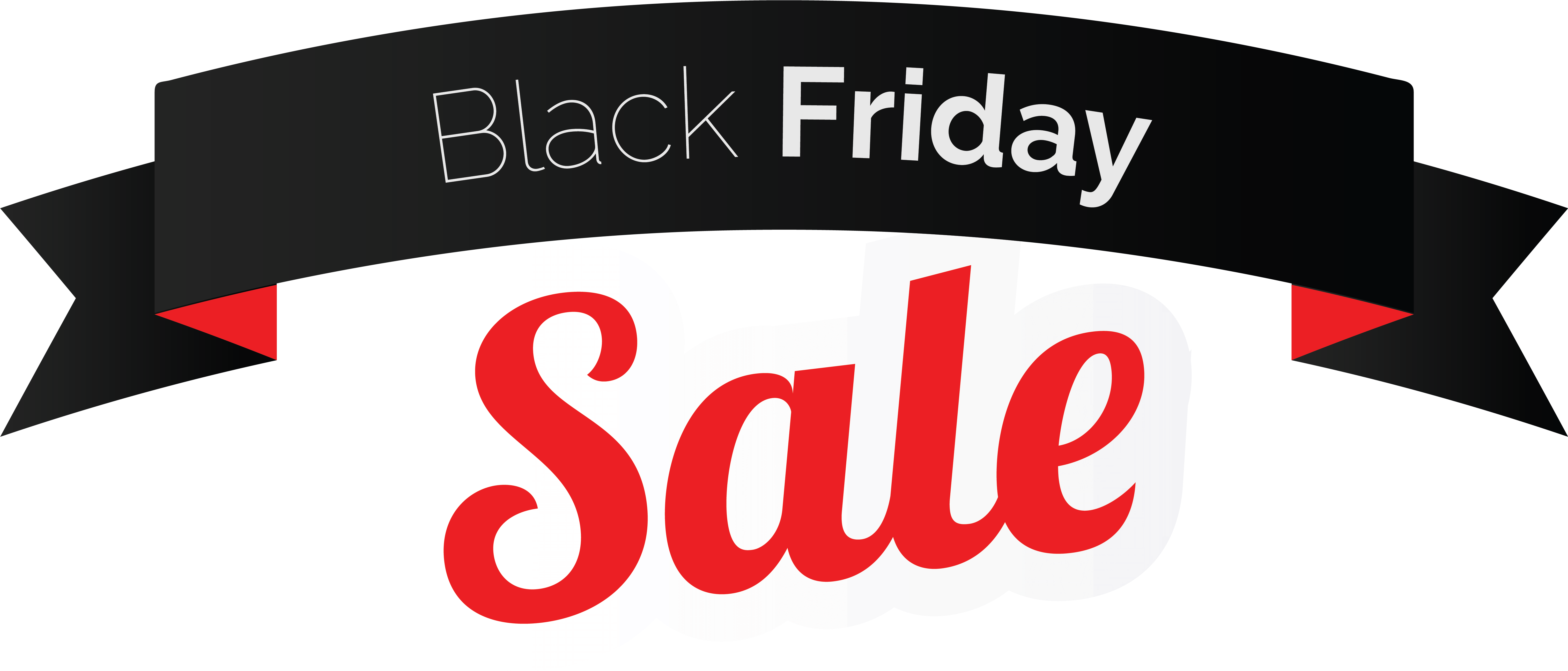 Black Friday Sale Banner Png Clipart Image - Black Friday Sale Banner, Transparent Png PNG with transparent background