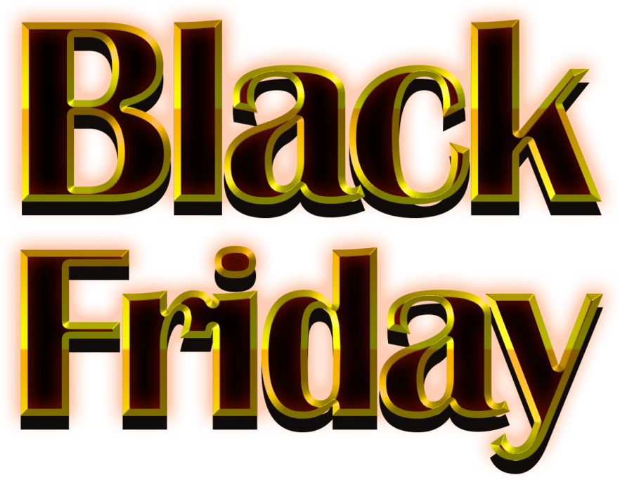 Black Friday3 D Text Graphic