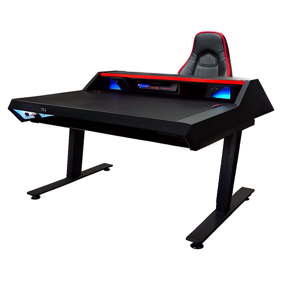 Black Gaming Desk Png 06212024