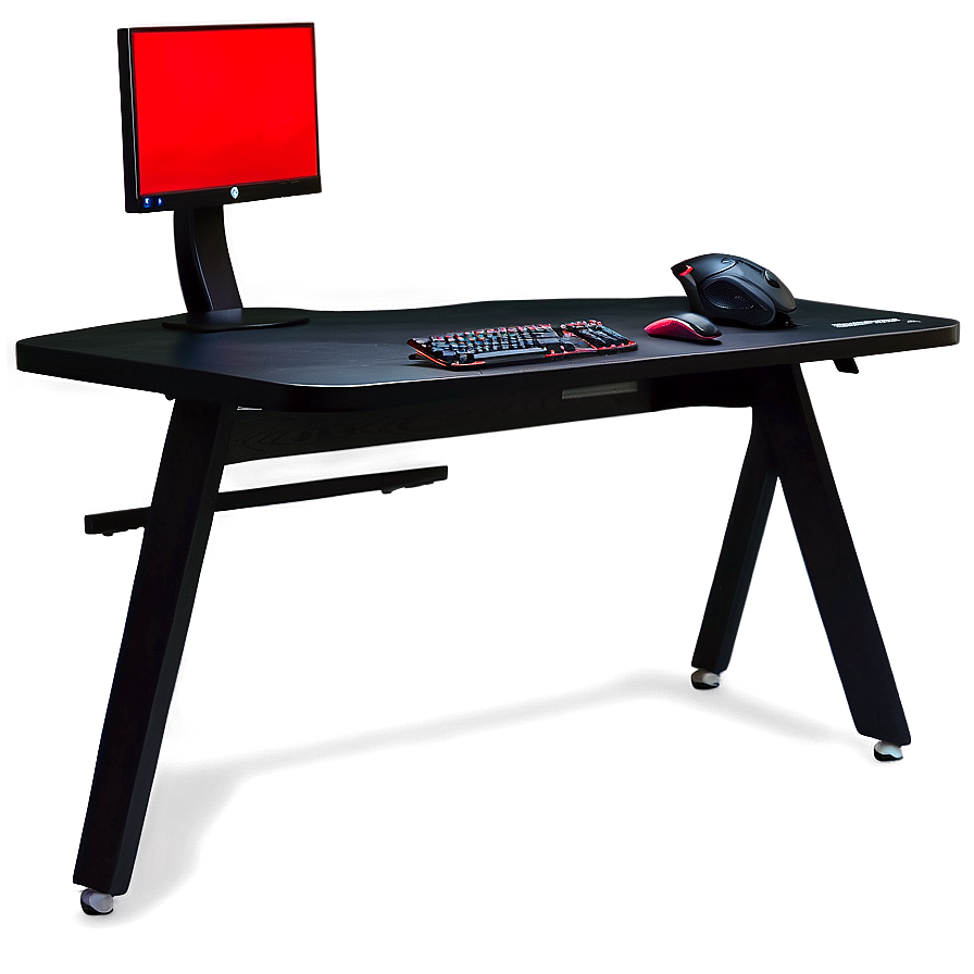 Black Gaming Desk Png 06212024