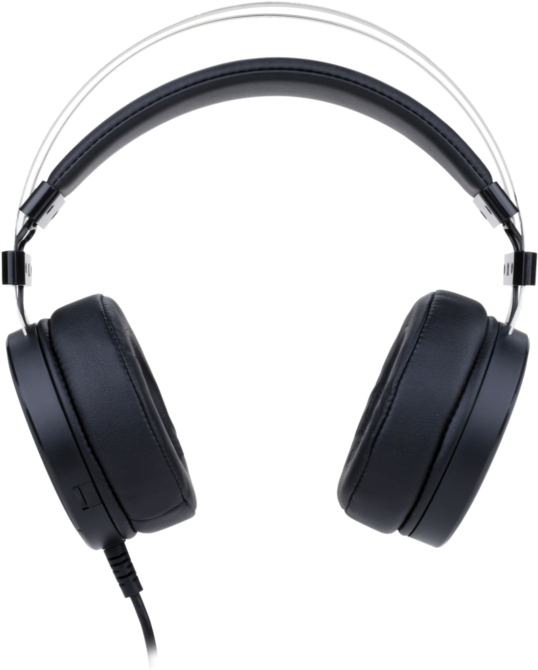 Black Gaming Headset Isolated PNG image with a transparent background, free high-resolution download
