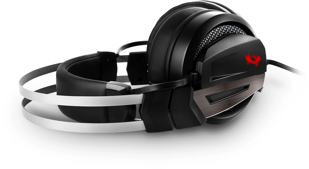 Black Gaming Headsetwith Mic PNG image with a transparent background, free high-resolution download