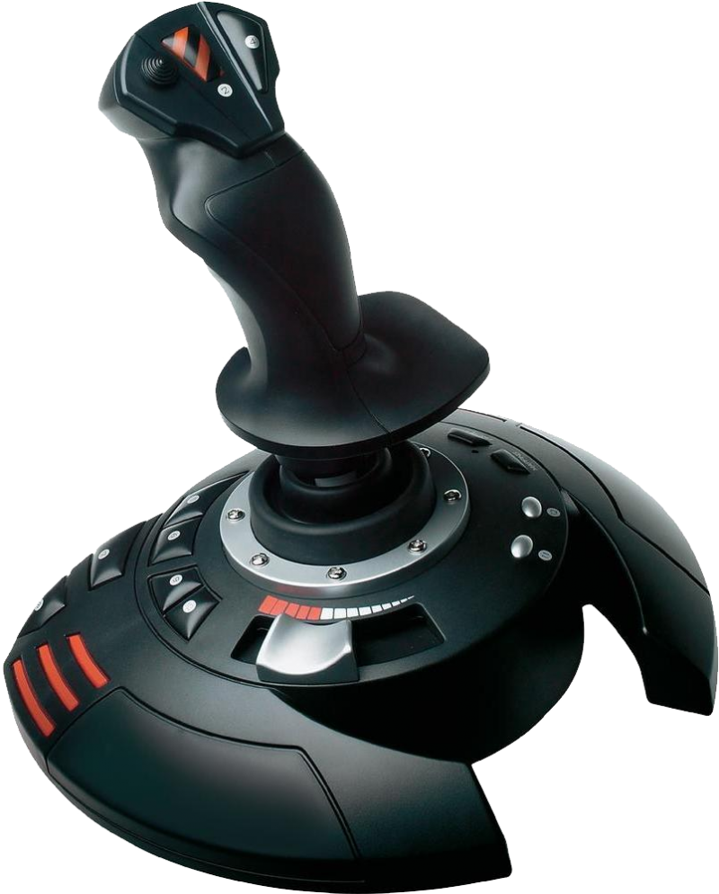 Black Gaming Joystick Isolated