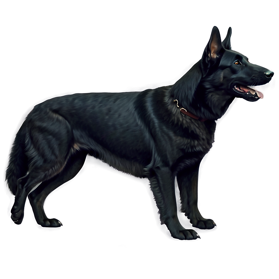 Black German Shepherd Png 3