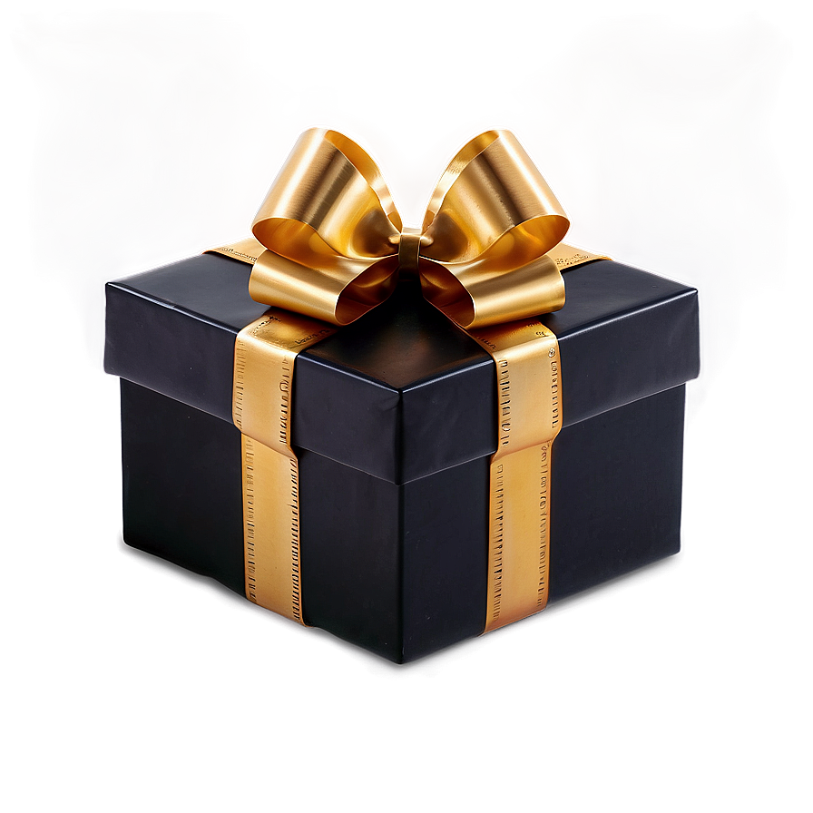 Black Gift Box PNG 05252024 PNG image with a transparent background, free high-resolution download