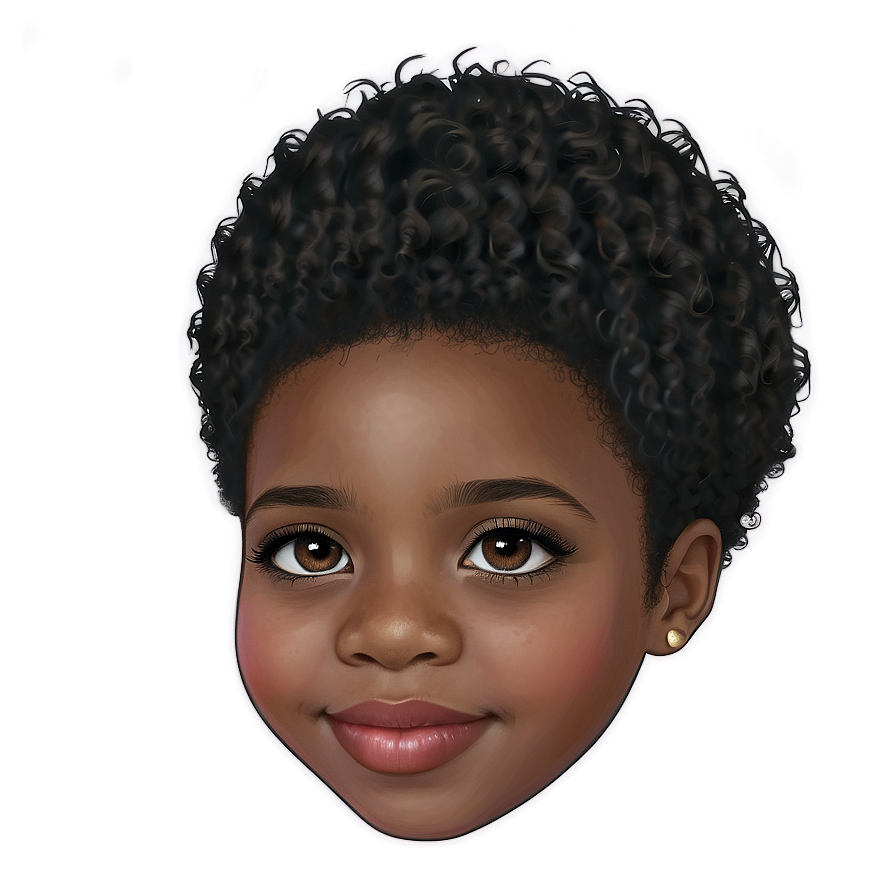 Black Girl Hair Png 06132024