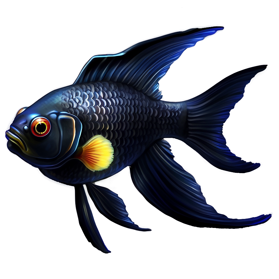 Black Goldfish Png Atp32