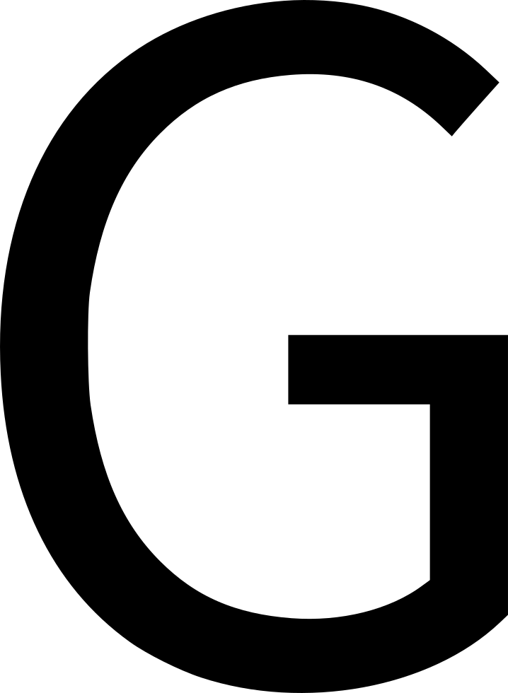 Black Google G Logo