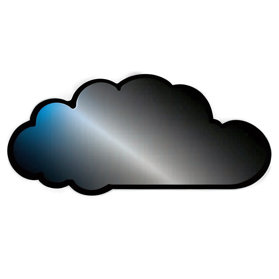 Black Gradient Cloud Png Exi