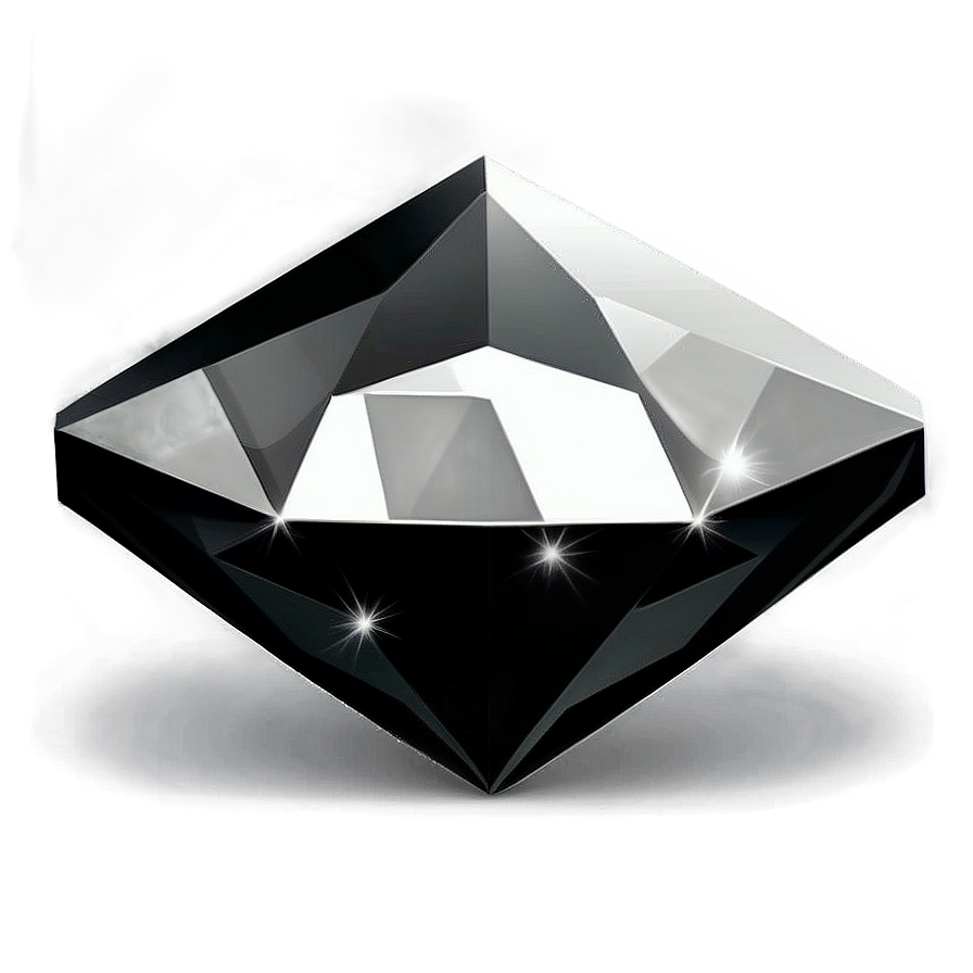 Black Gradient Diamond Png 05252024