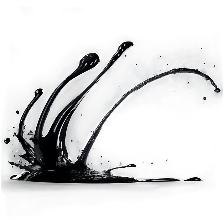 Black Gradient Splash Png 32