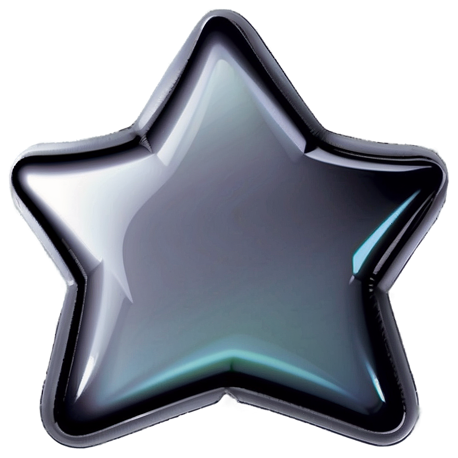 Black Gradient Star Png 40