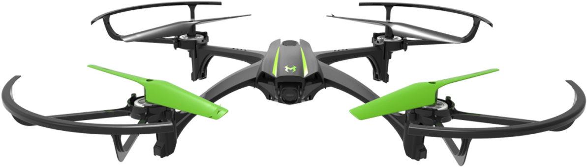 Black Green Quadcopter Drone