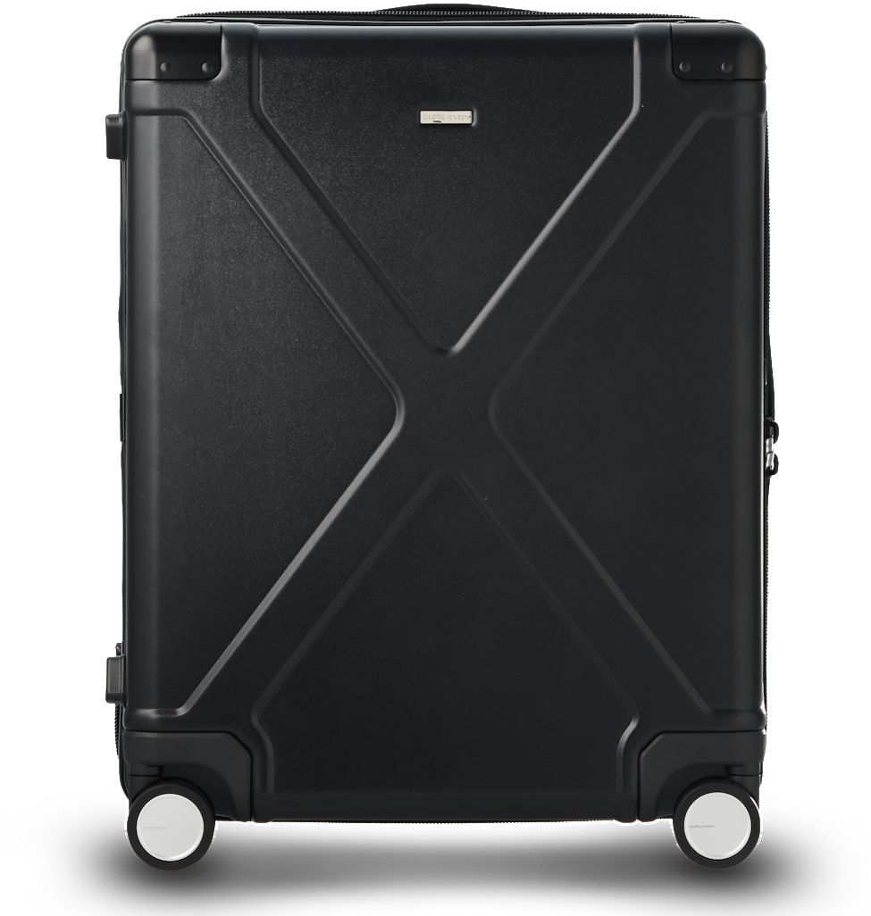 Black Hardshell Spinner Luggage Bag