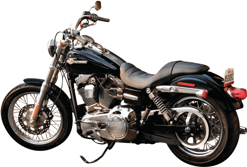 Black Harley Davidson Motorcycle Bike Png - Harley Davidson Dyna Super Glide Custom2013, Transparent Png PNG with transparent background