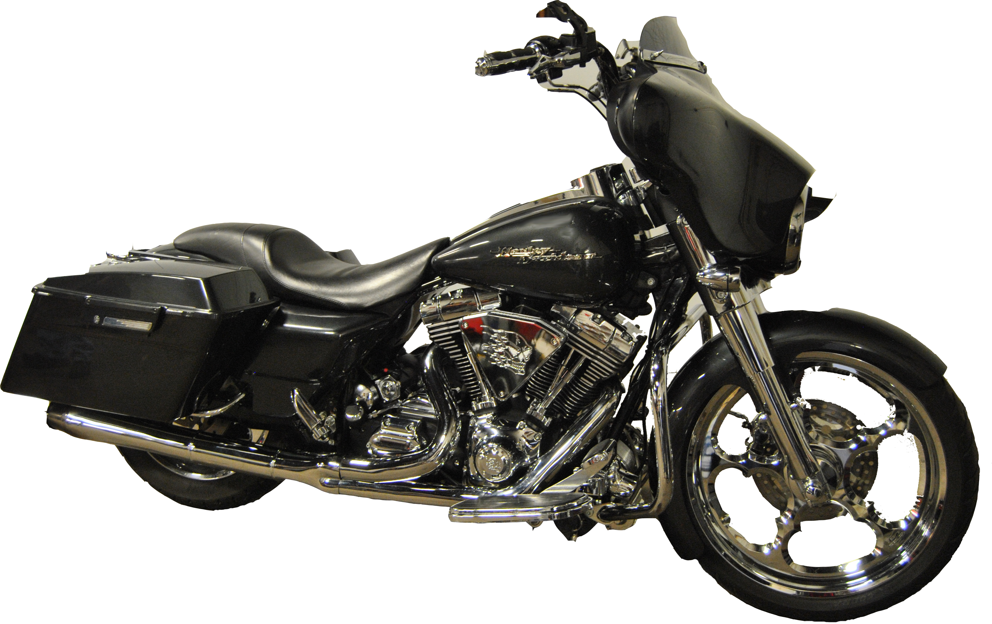 Black Harley Davidson Motorcycle