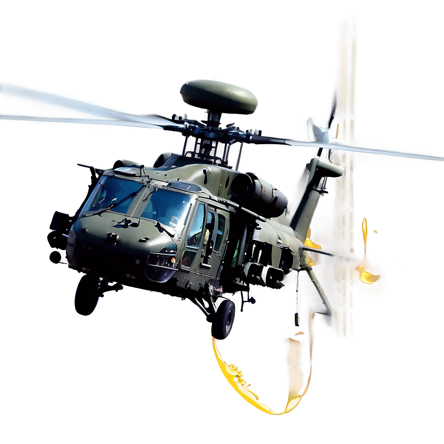 Black Hawk Helicopter Door Gunner Png 06252024