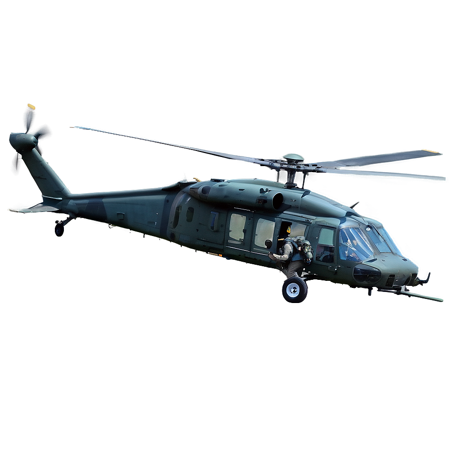 Black Hawk Helicopter In Mountains Png 75