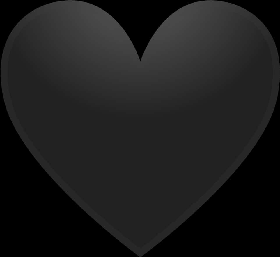 Black Heart Emoji Graphic