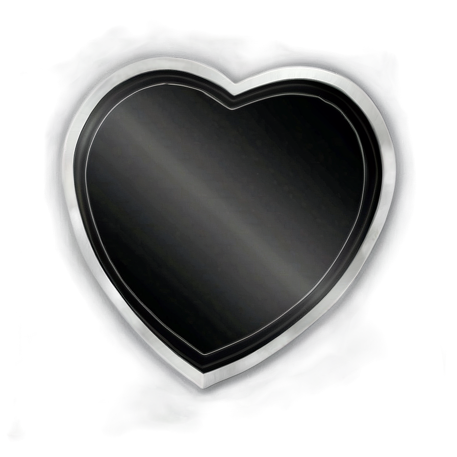 Black Heart Frame Png 73