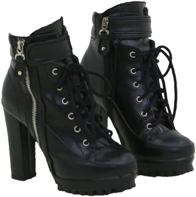 Outfits With Heeled Combat Boots , Png Download - Korean Dwarf Boots Outfit, Transparent Png PNG with transparent background