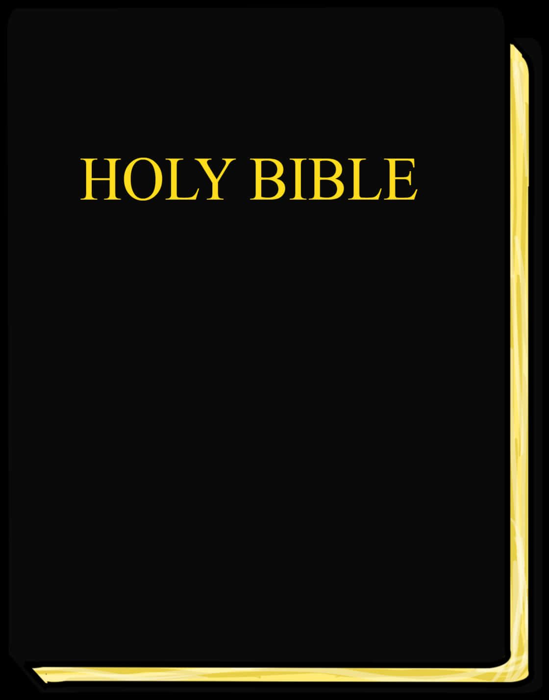 Black Holy Bible Cover