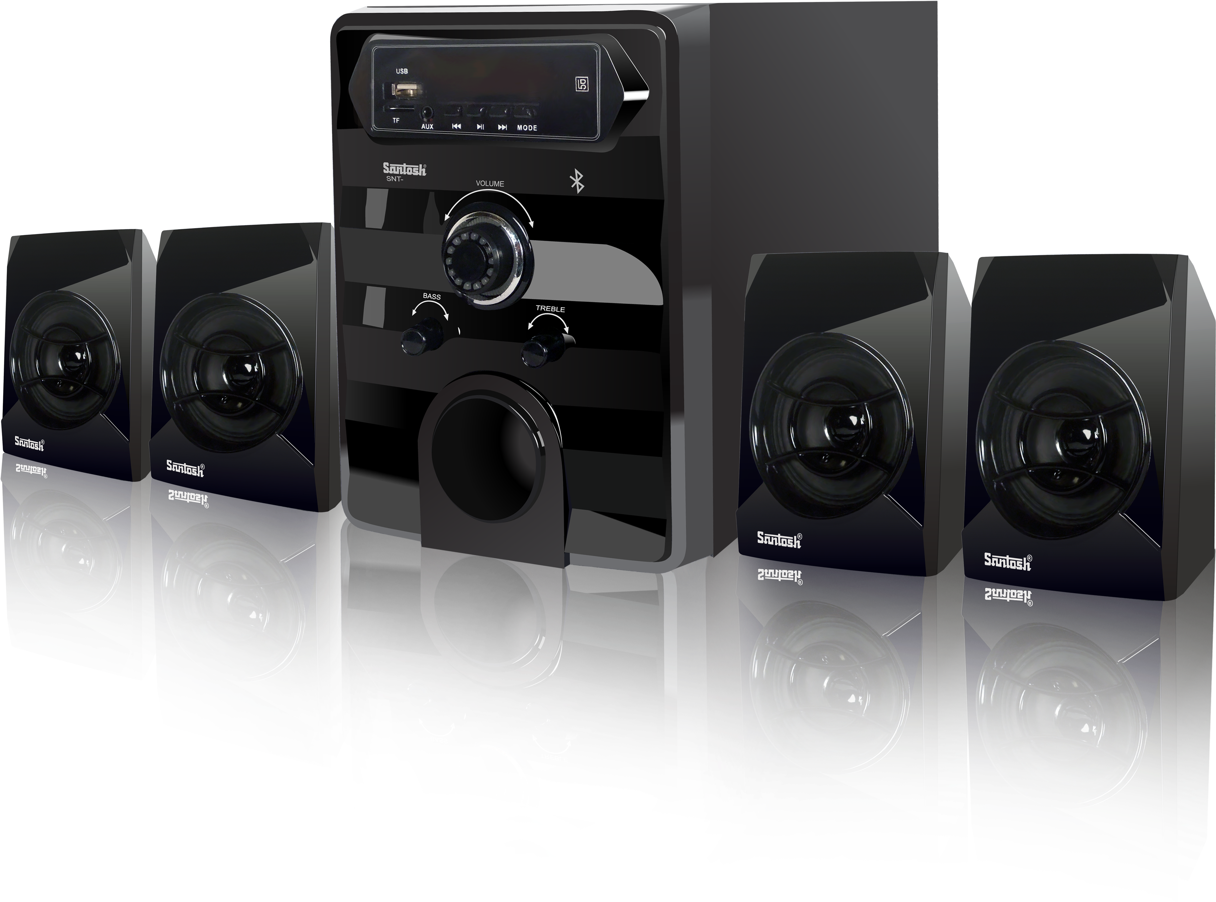 Black Home Theater Speaker System