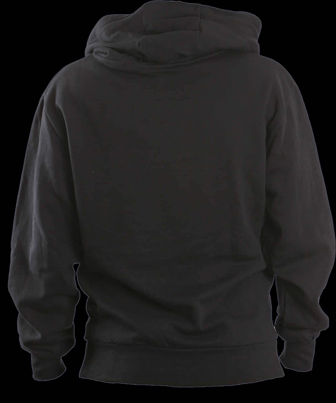 Black Hoodie Rear View