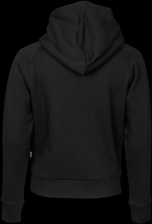 Black Hoodie Rear View