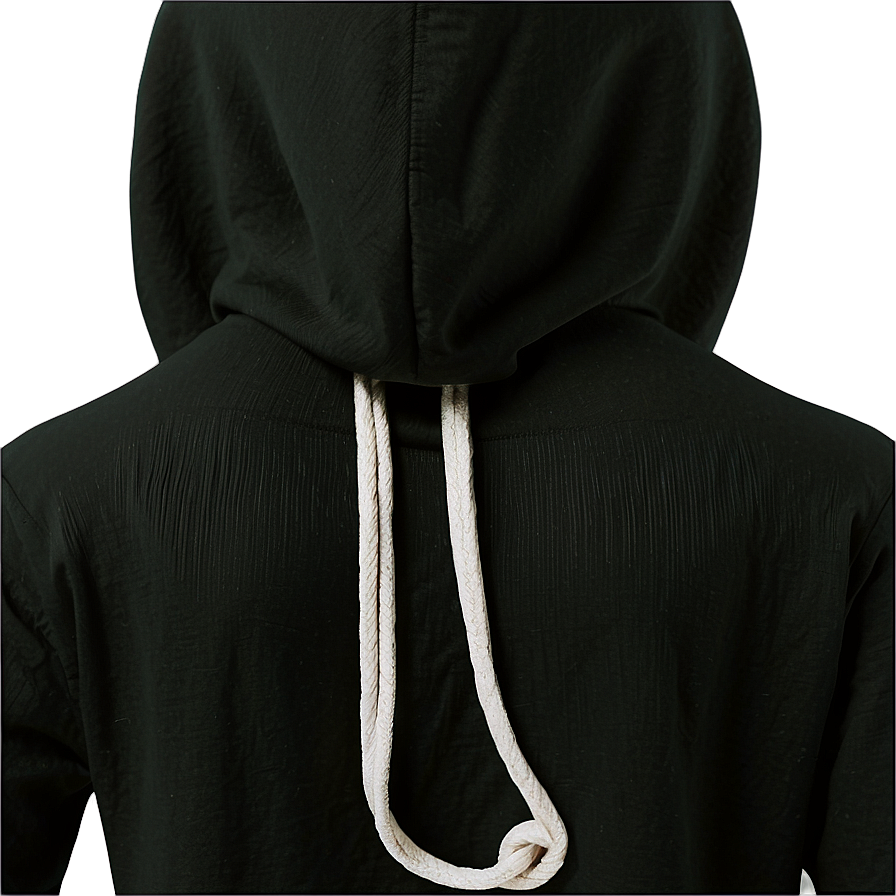 Black Hoodie Strings Png 69